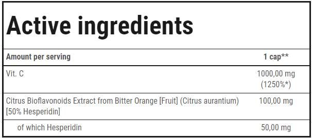 Vitamine C 1000 Ultra Bioflav - 100 capsules