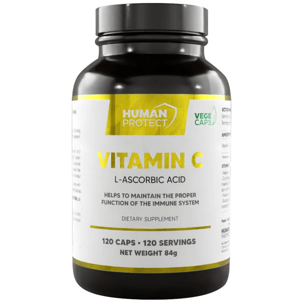 Vitamine C 500 mg | Acide L-Ascorbic - 120 capsules