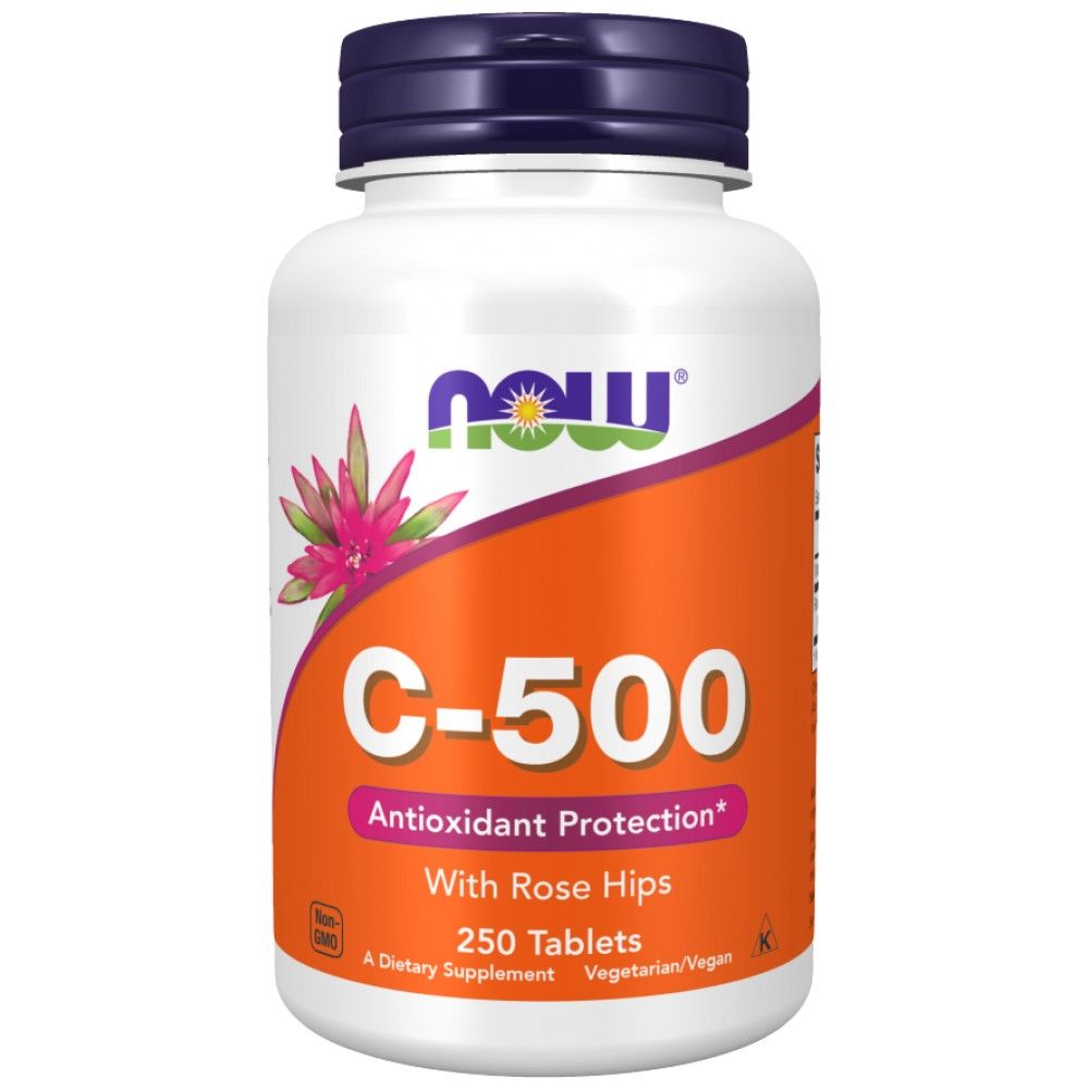 Vitamine C-500 avec des hanches roses - 250 comprimés