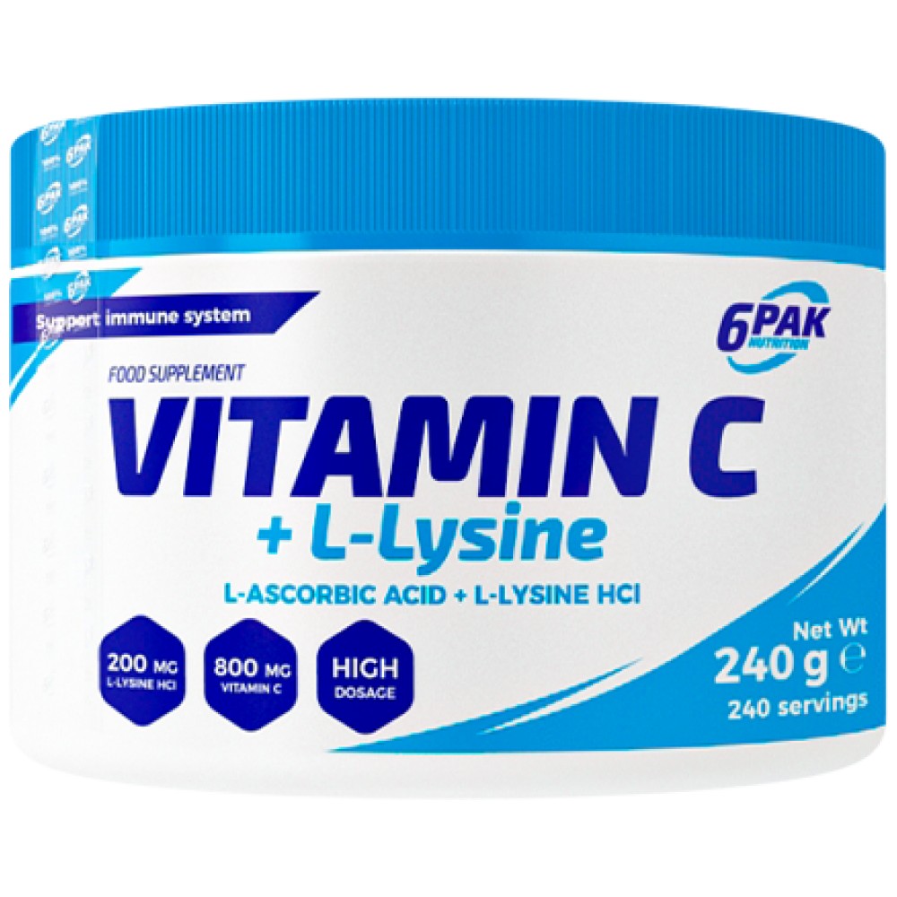 Vitamine C + L-lysine Powder - 240 grammes