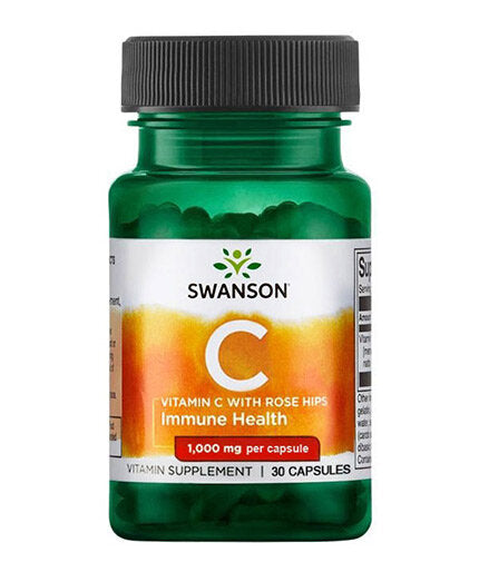 Vitamine C avec des hanches de rose 1000 mg - 30 capsules