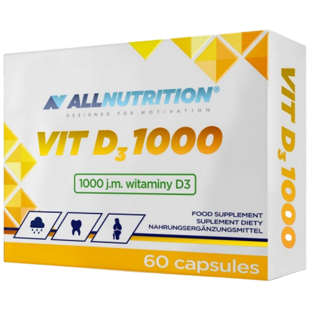 Vitamine D3 1000 UI 60 capsules de gel