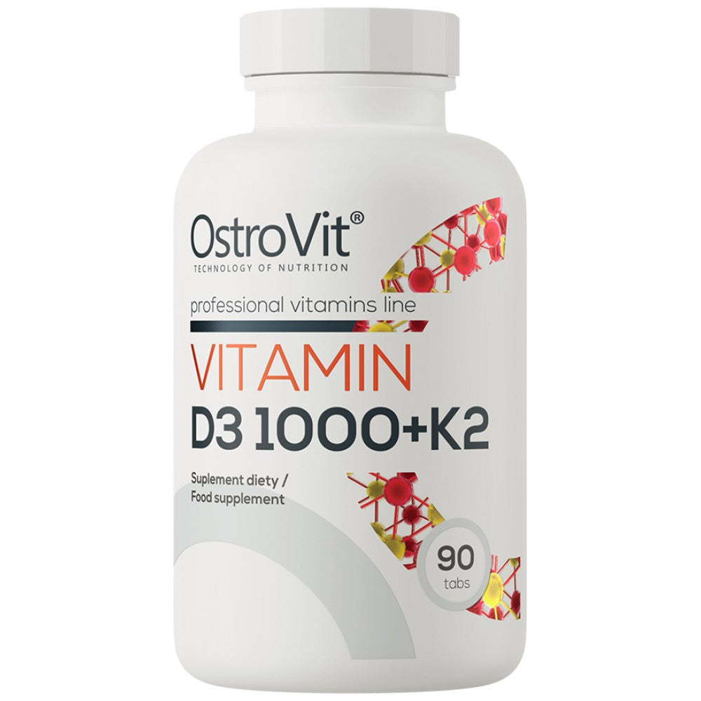 Vitamine D3 1000 UI + K2 50 MCG 90 comprimés