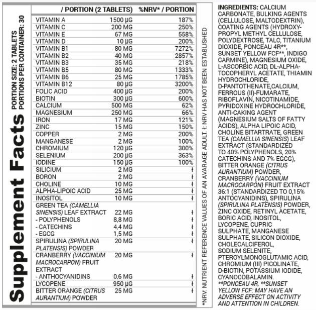 Vitamines Femmes | Dédié aux femmes - 60 comprimés