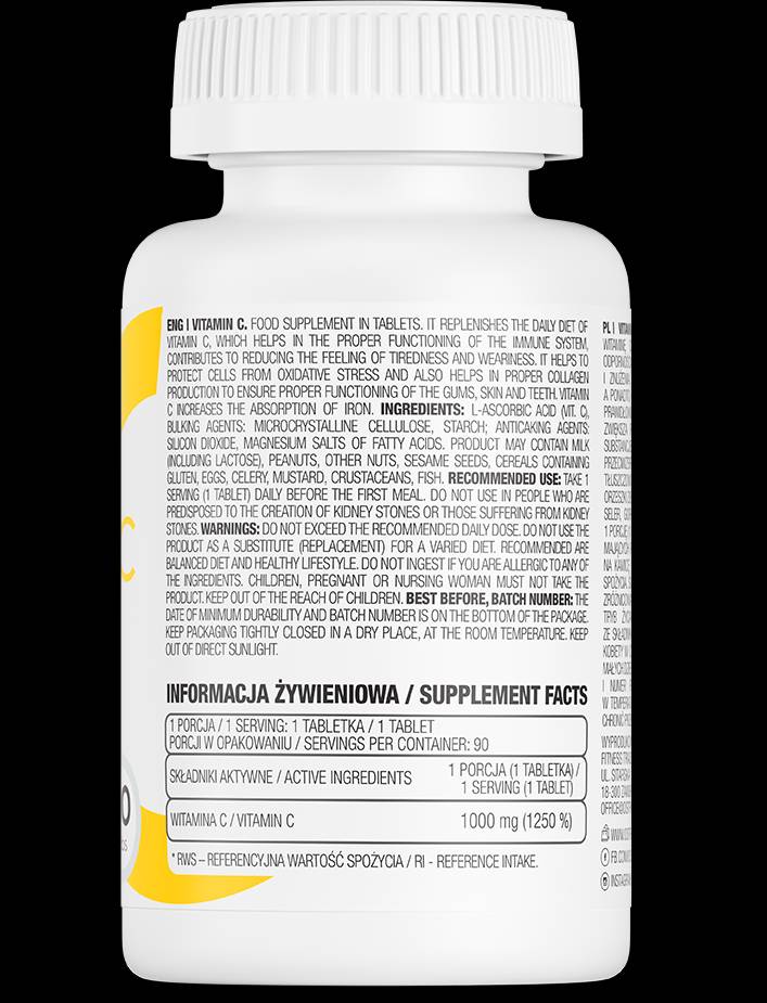 Vitamine C 1000 mg - 90 comprimés