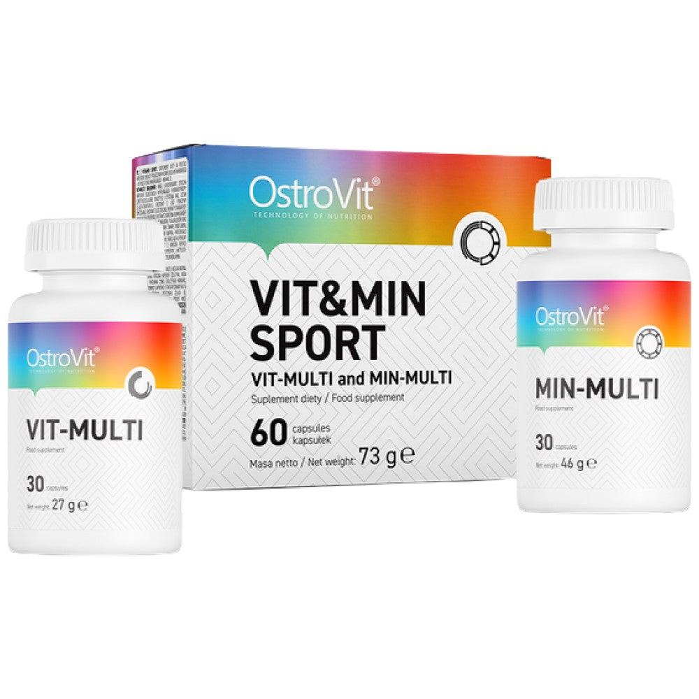 Vitandmin Sport/Vit-Multi et Min-Multi Formule 2 x 30 Capsules