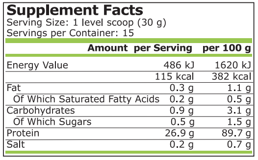 <tc>Pure Nutrition</tc> - ISOLAT DE LACTOSÉRUM - 454 G