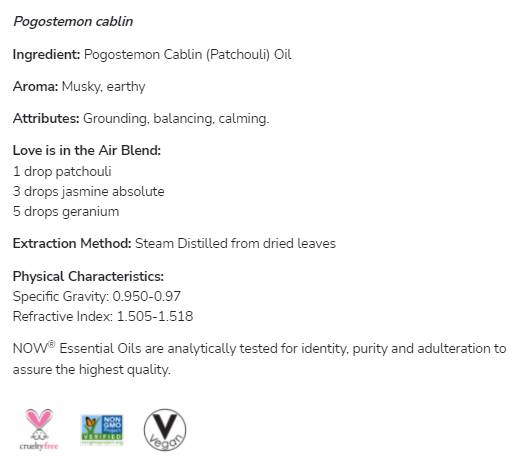 Huile de patchouli | 100% pur Pogostemon Cablin - 30 ml