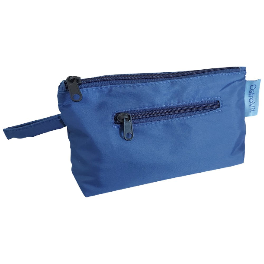 Sac de maquillage imperméable | Sac de toilette imperméable - bleu 25 x 12 cm