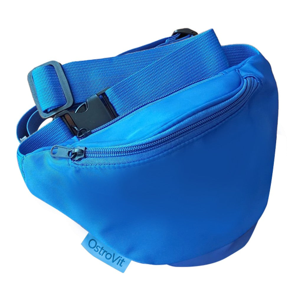 Sac de taille étanche | Sac à bandoulière imperméable - Bleu 25 x 16 cm