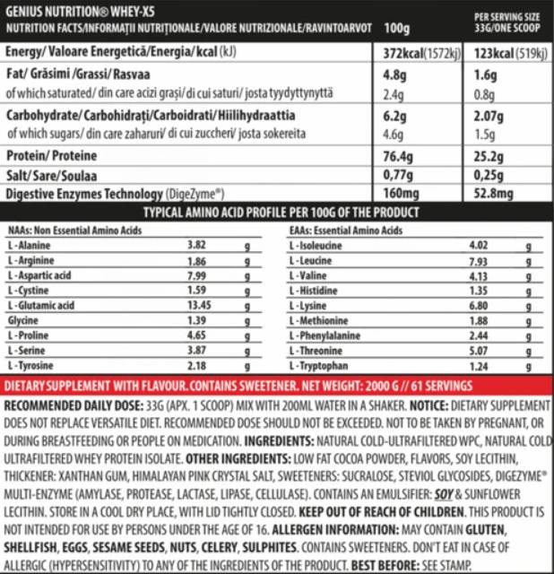 Whey-X5 - 900 grammes