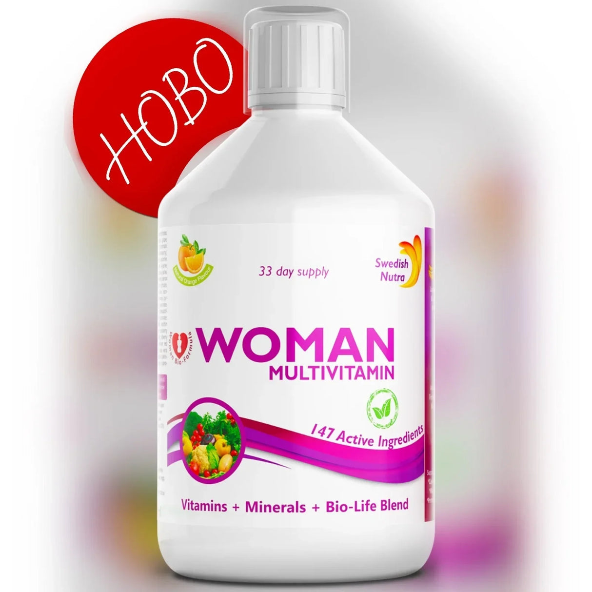 Femmes multivitamines pour les femmes atteintes de collagène 1497 mg - 147 ingrédients actifs/500 ml /