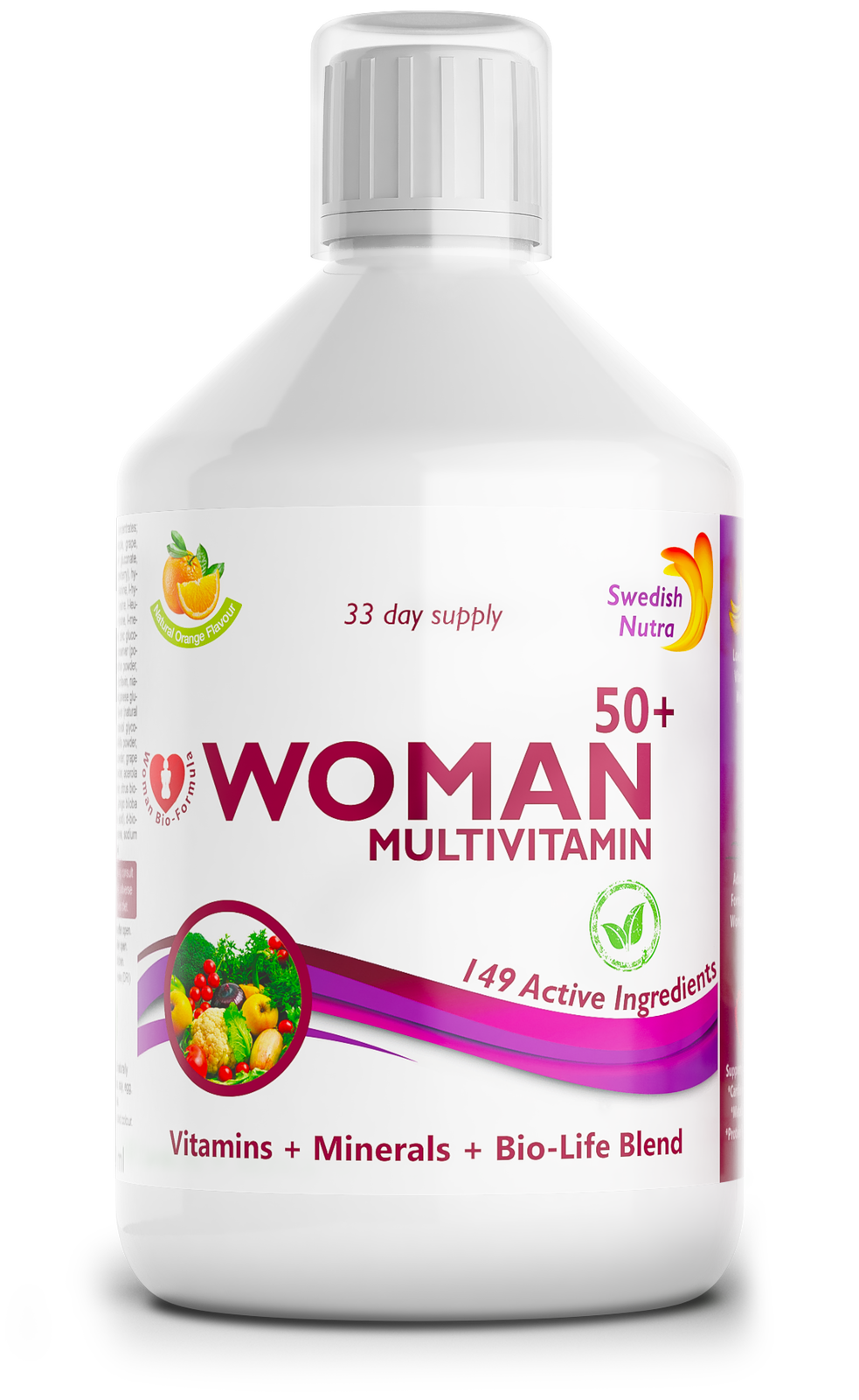 Femmes 50+ multivitamines pour les femmes atteintes de collagène 1497 mg - 149 ingrédients actifs/500 ml /