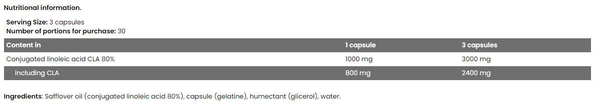 Levrone CLA 3000 - 90 capsules de gel