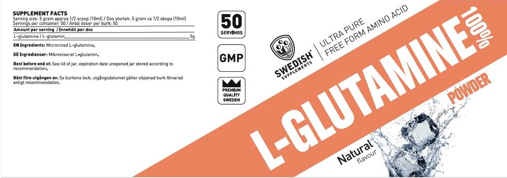 L-glutamine 100% - 250 grammes