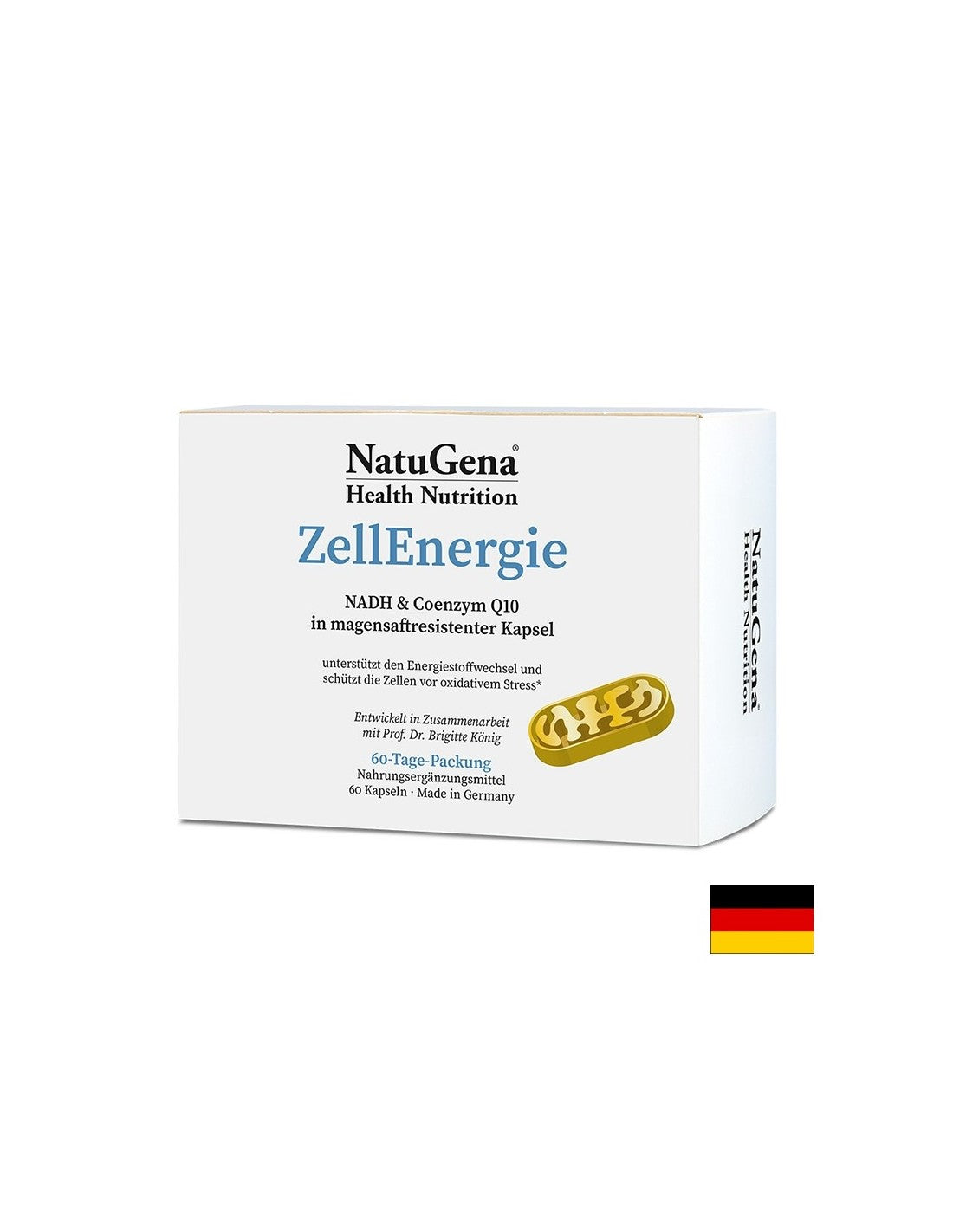 Zellenergie - Énergie cellulaire avec NADH et Coenzyme Q10, 60 capsules pour 2 mois d'admission