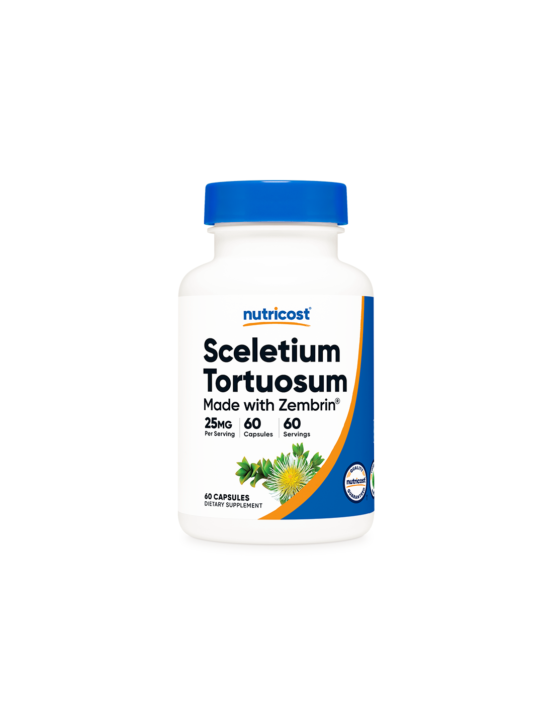 Stress et anxiété - Zembrin (Sceletium tortuosum), 25 mg x 60 gélules <tc>Nutricost</tc>