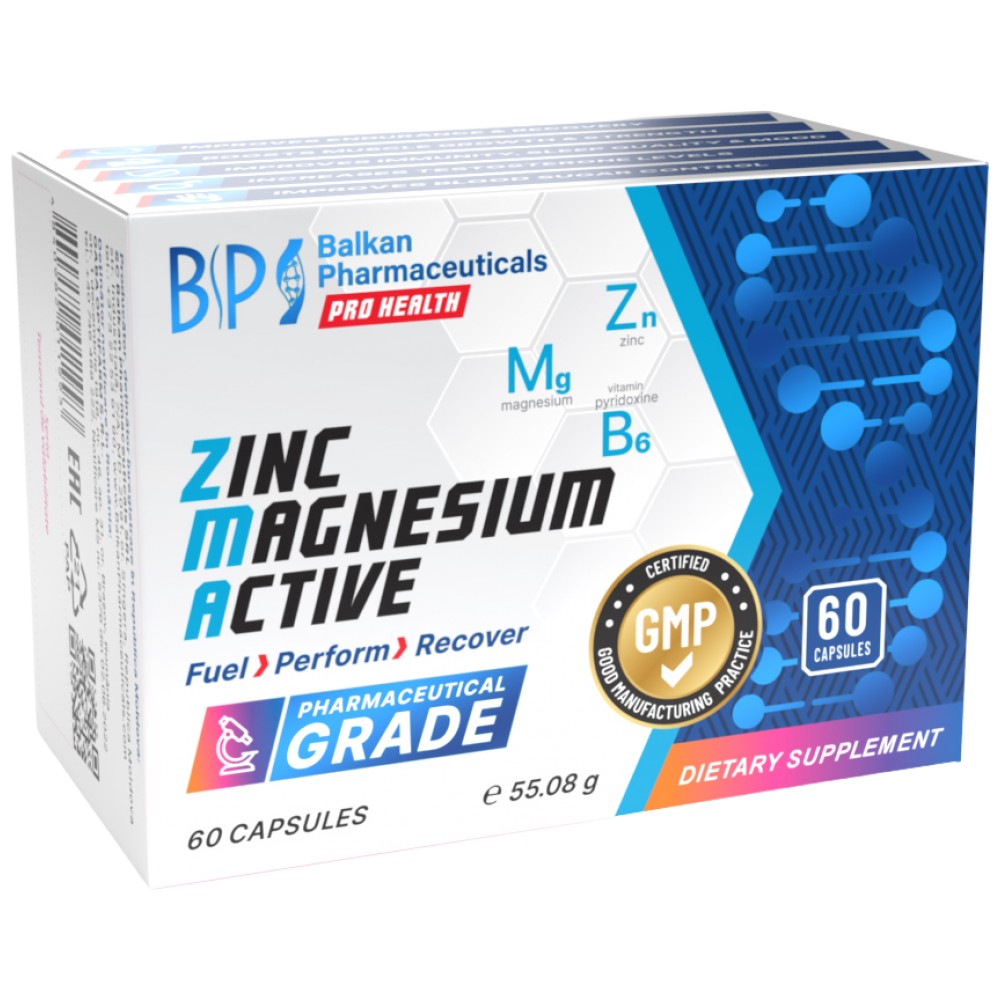 Zinc Magnésium actif - 60 capsules