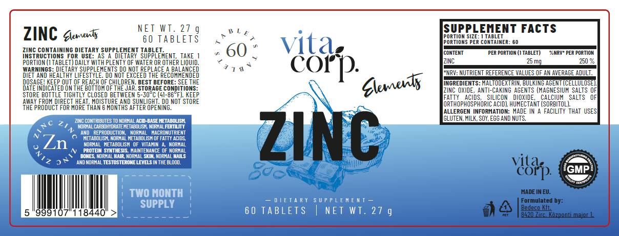 Oxyde de zinc 25 mg 60 comprimés