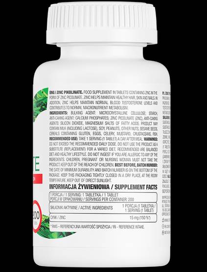 Zinc Picoline 15 mg/édition limitée 200 comprimés
