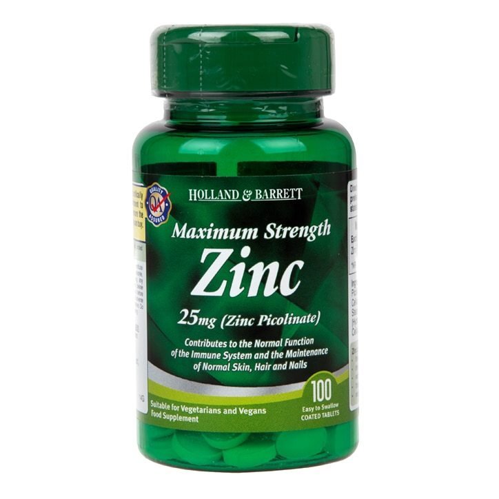 Picolinate de zinc 25 mg/résistance maximale/100 Tabs - 0