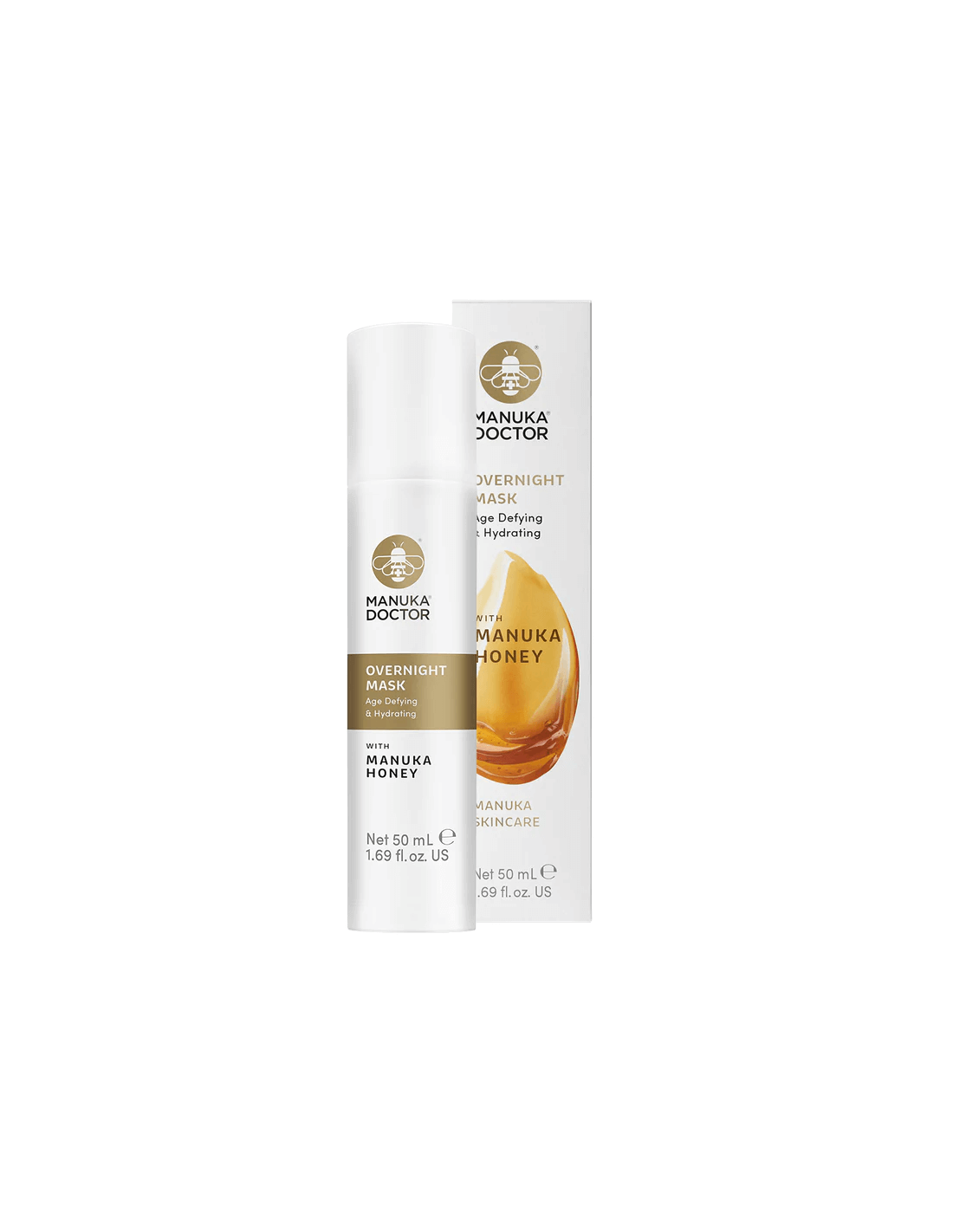 Masque facial anti-âge nocturne avec miel manuka, 50 ml