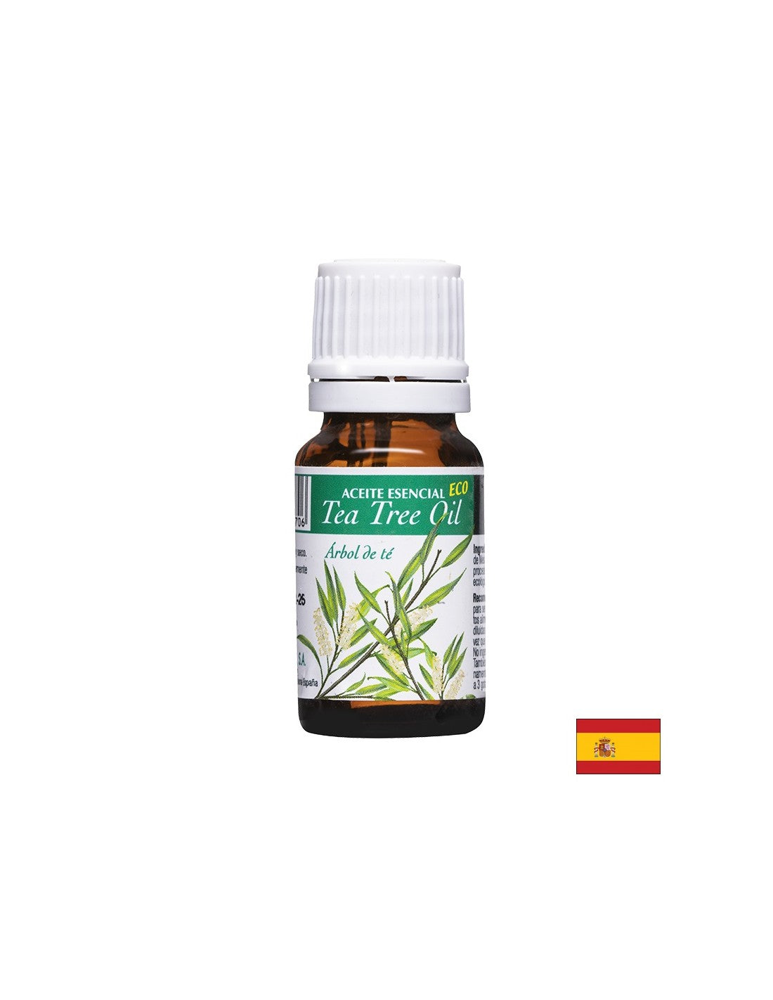Huile essentielle d'arbre à thé biologique - Effet antiseptique et antifongique - Aceite esencial Eco Tea Treat Huile, 10 ml