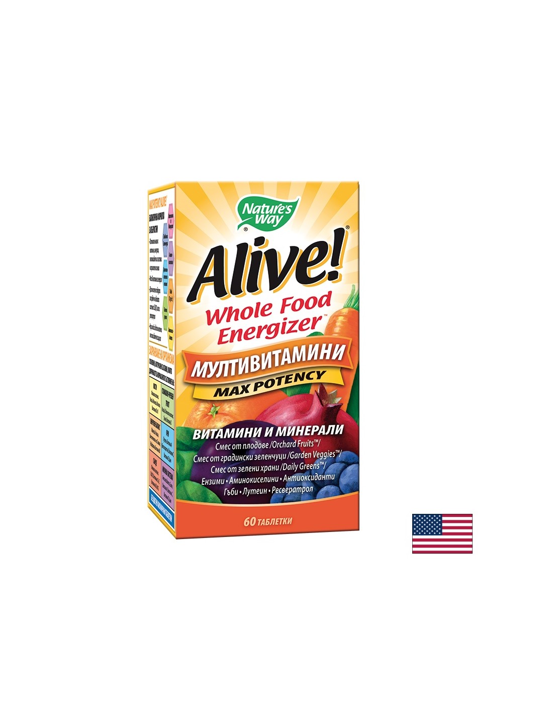 <tc>Alive</tc>! Multivitamines - 60 comprimés