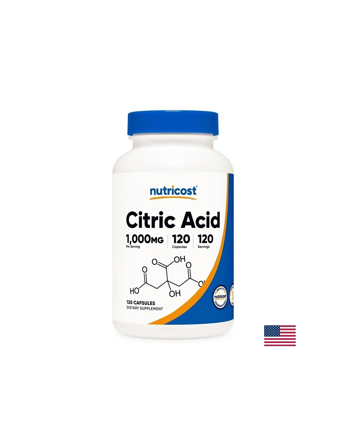 Équilibre alcalin-acide - acide citrique, 120 capsules
