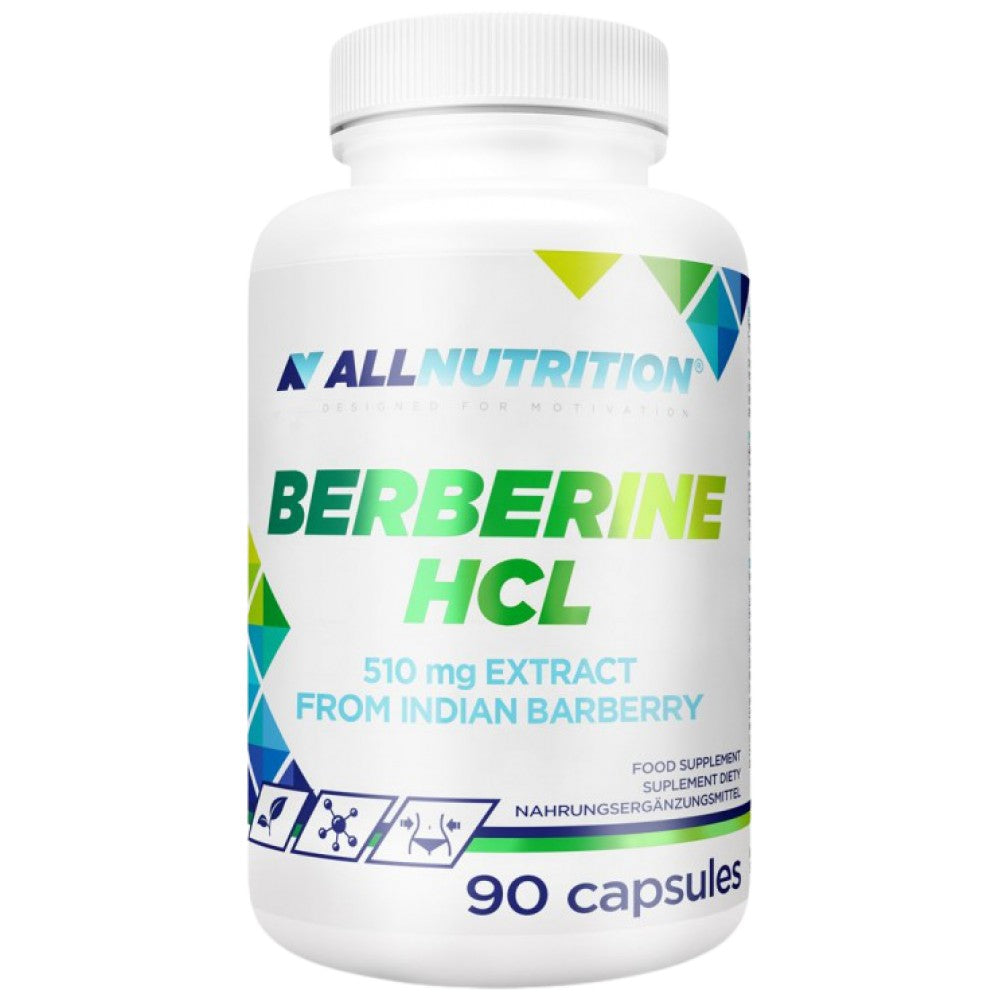Berberine HCL 510 mg | Extrait de l'étincelle indienne - 90 capsules