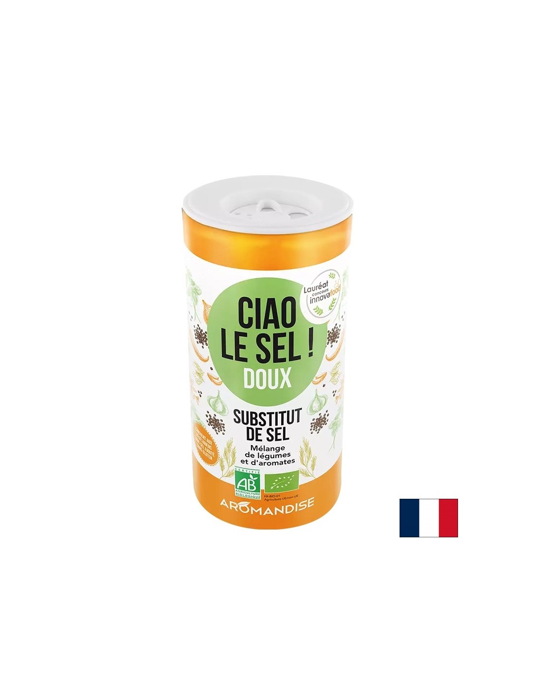 Substitut alternatif au sel ordinaire (goût doux), 70 g