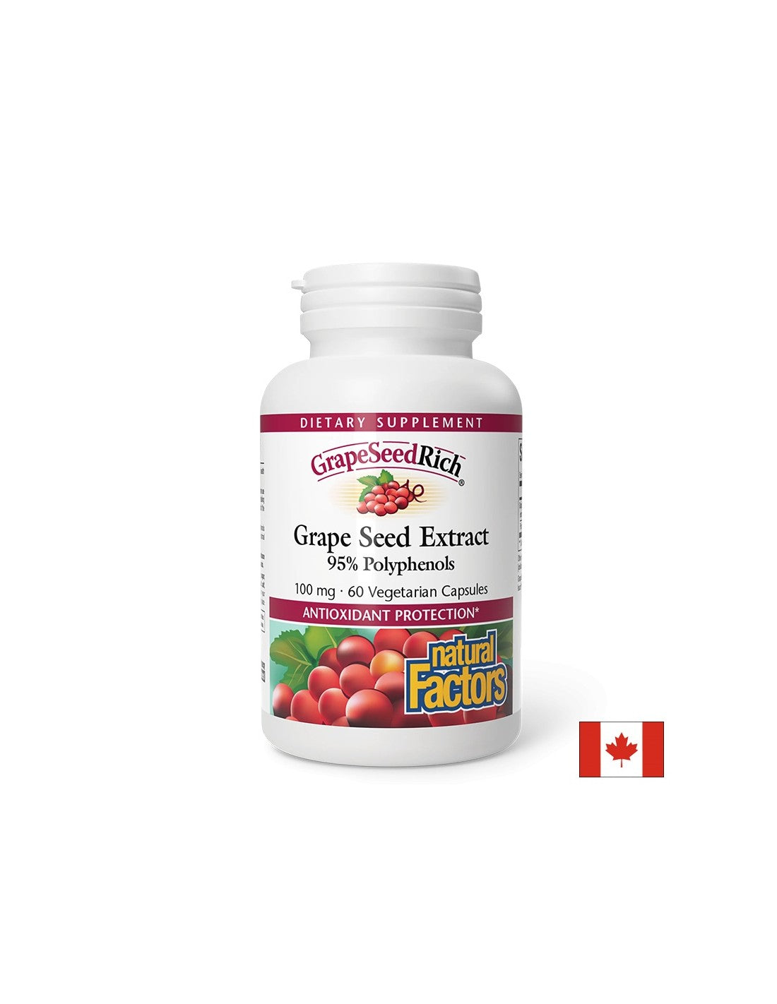 Grapeseedrich | Extrait de graines de raisin 100 mg - 60 capsules