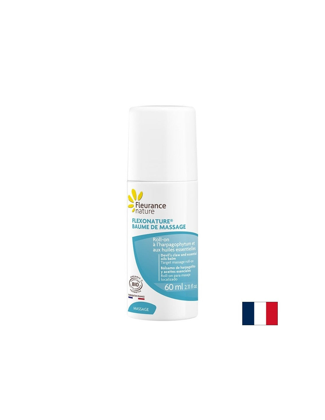 Conditionneur de roll-on avec la griffe du diable et les huiles essentielles Flexonature®, 60 ml