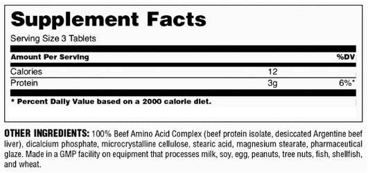 100% Boeuf Amino - 200 comprimés