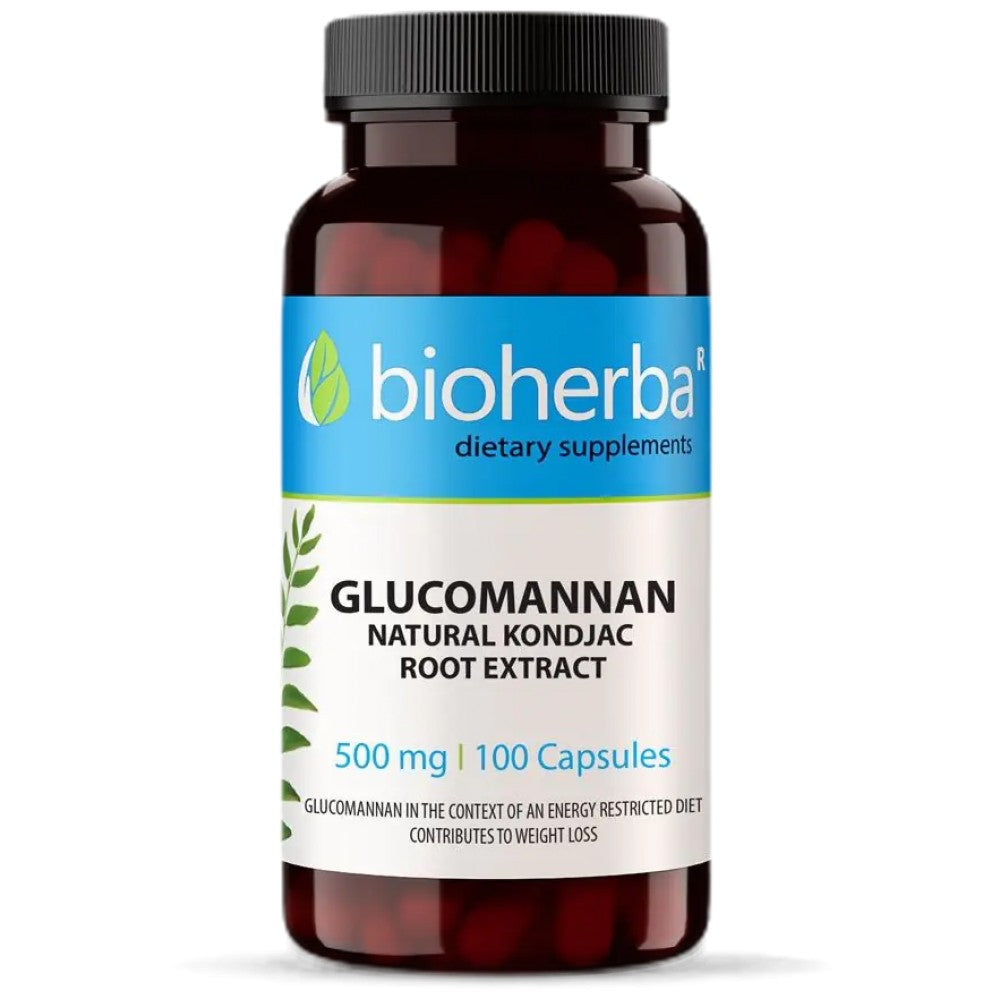 Glucomannan Natural Konjack Root Extrait 560 mg - 100 capsules