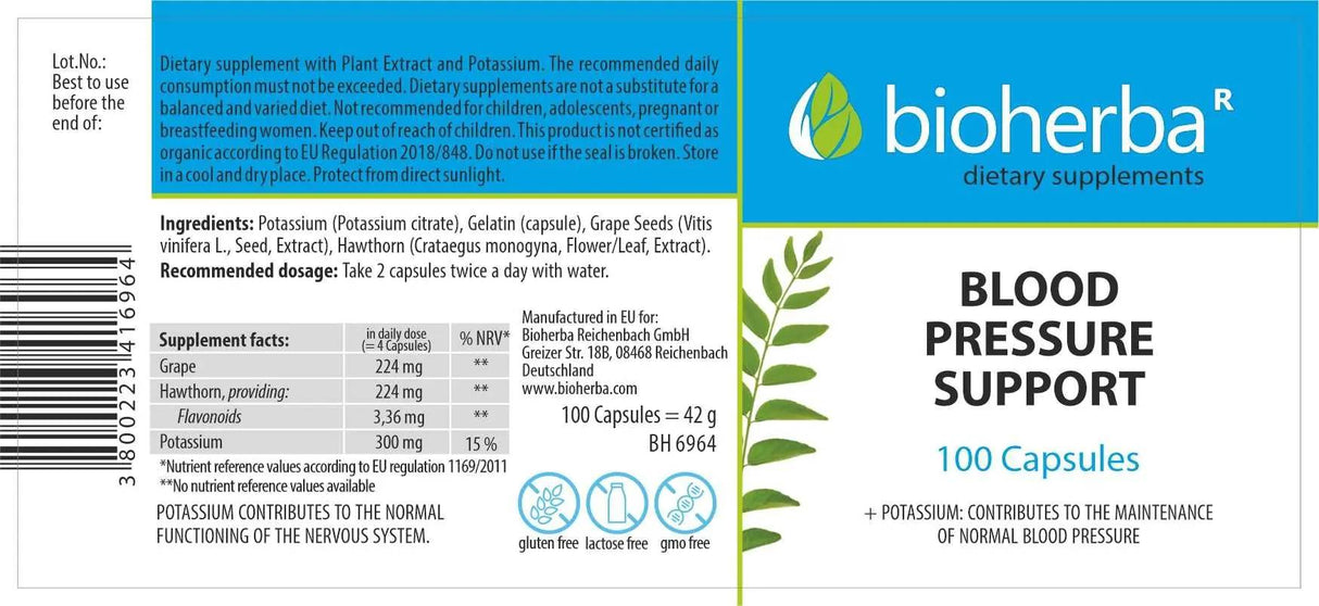 Santé de la pression artérielle - 100 capsules