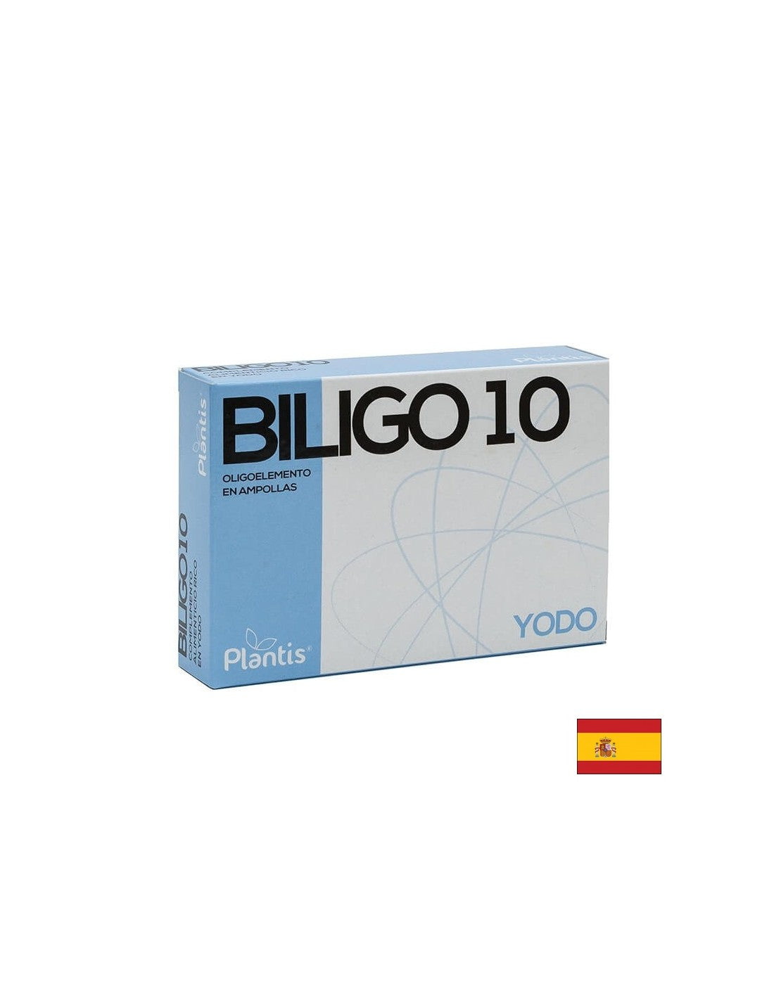 Iode (iodure de potassium) - glande thyroïde et métabolisme - biligo 10 yodo, 20 ampoules pour boire