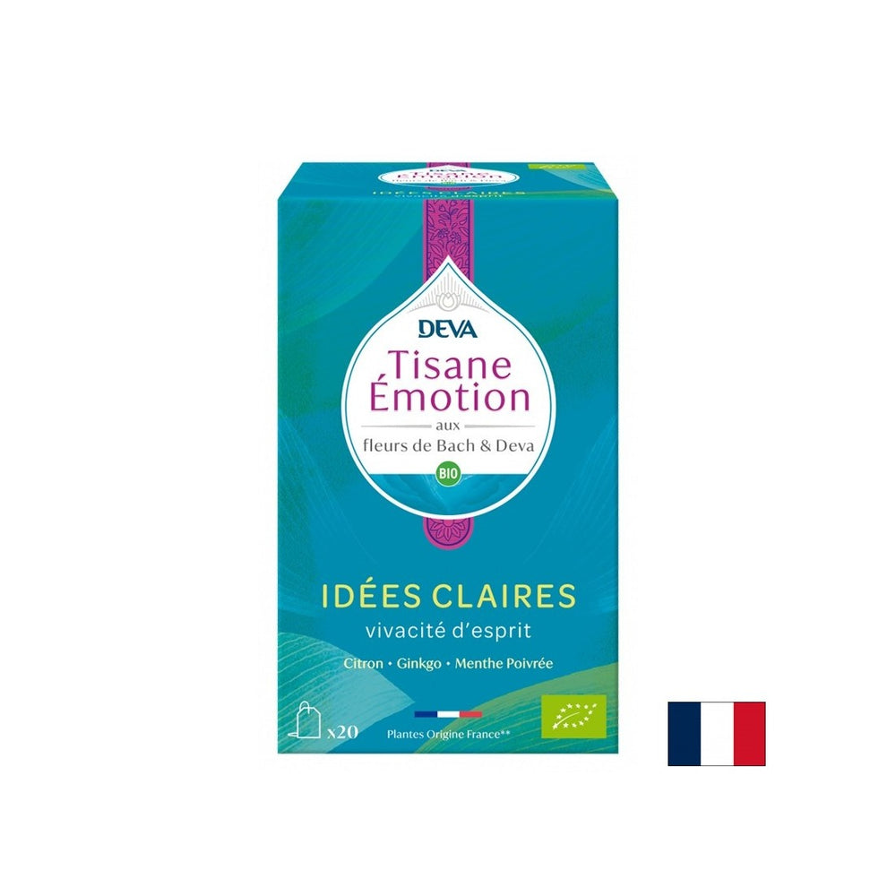 «Concentration» de tisane (avec des élixirs floraux selon la méthode du Dr Bach), 20 sacs filtrants