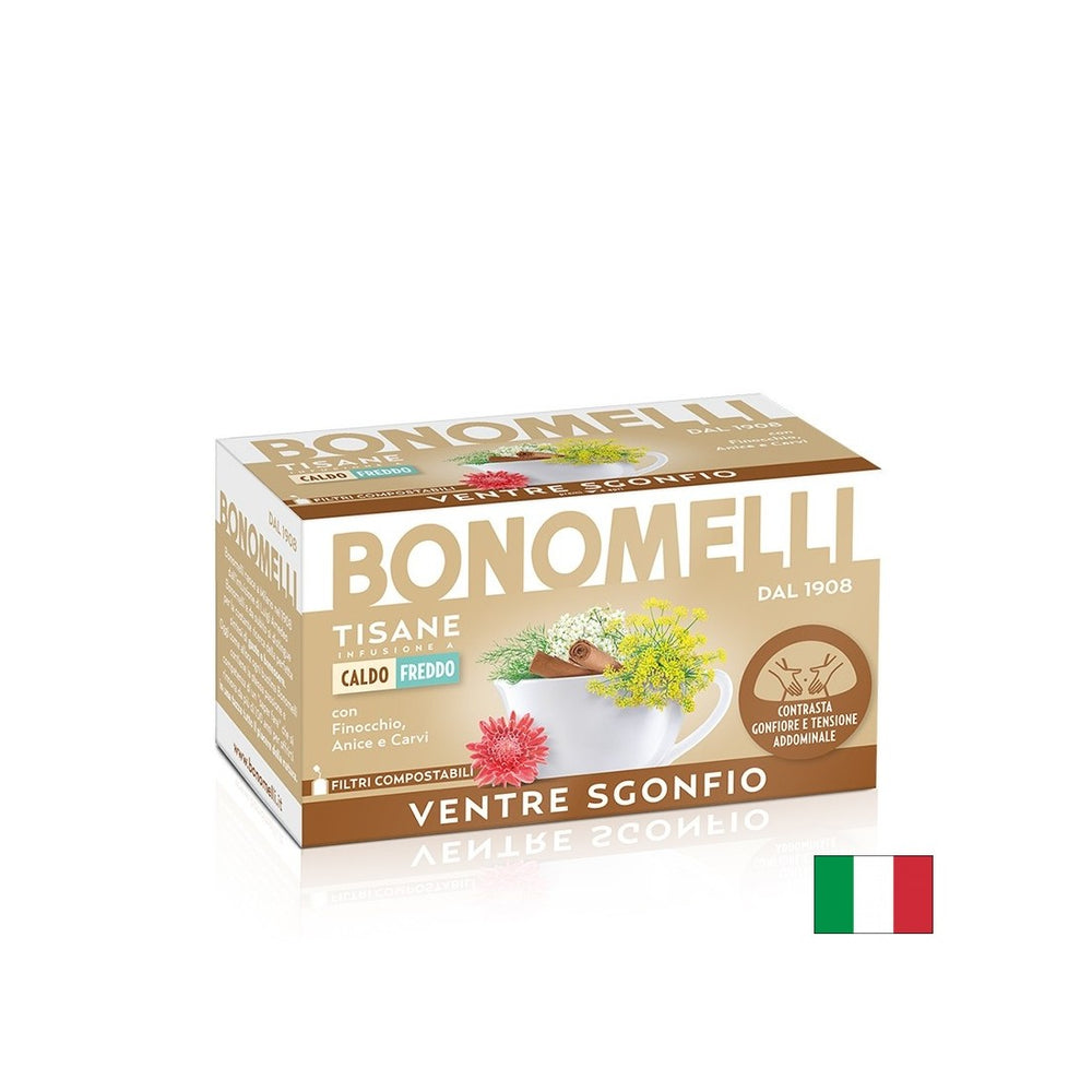 Thé à base de plantes contre le gaz et ballonnements - pour un estomac plat et un confort quotidien, 16 sachets