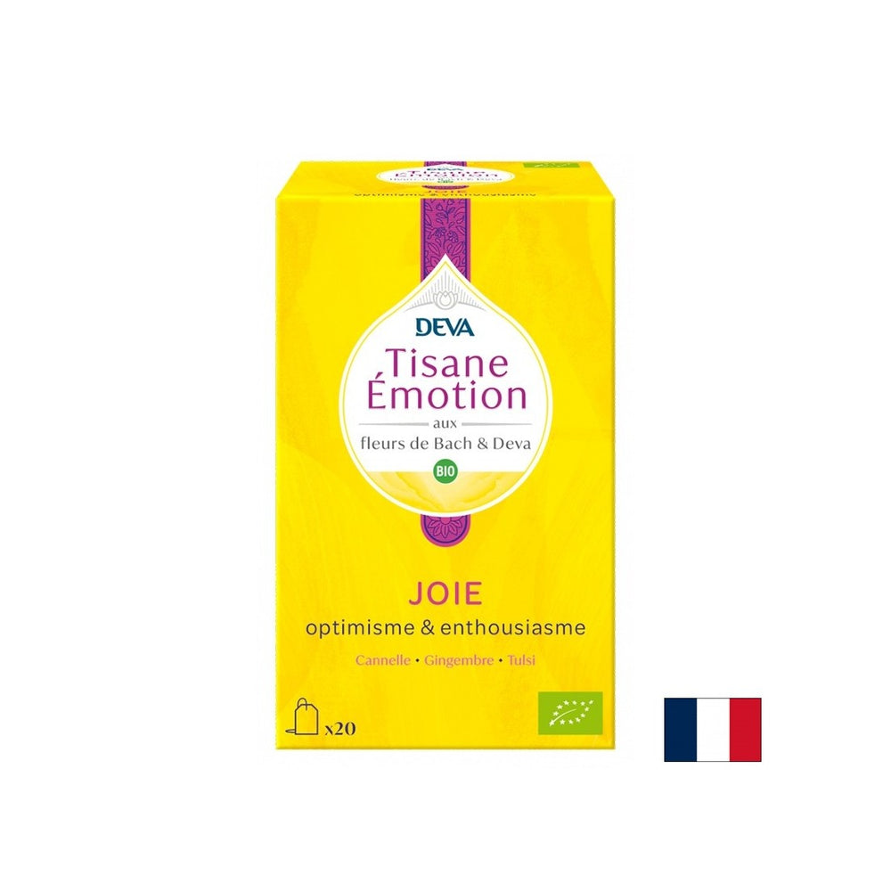 Thé à base de plantes "Joy" (avec des élixirs floraux selon la méthode du Dr Bach), 20 sacs filtrants