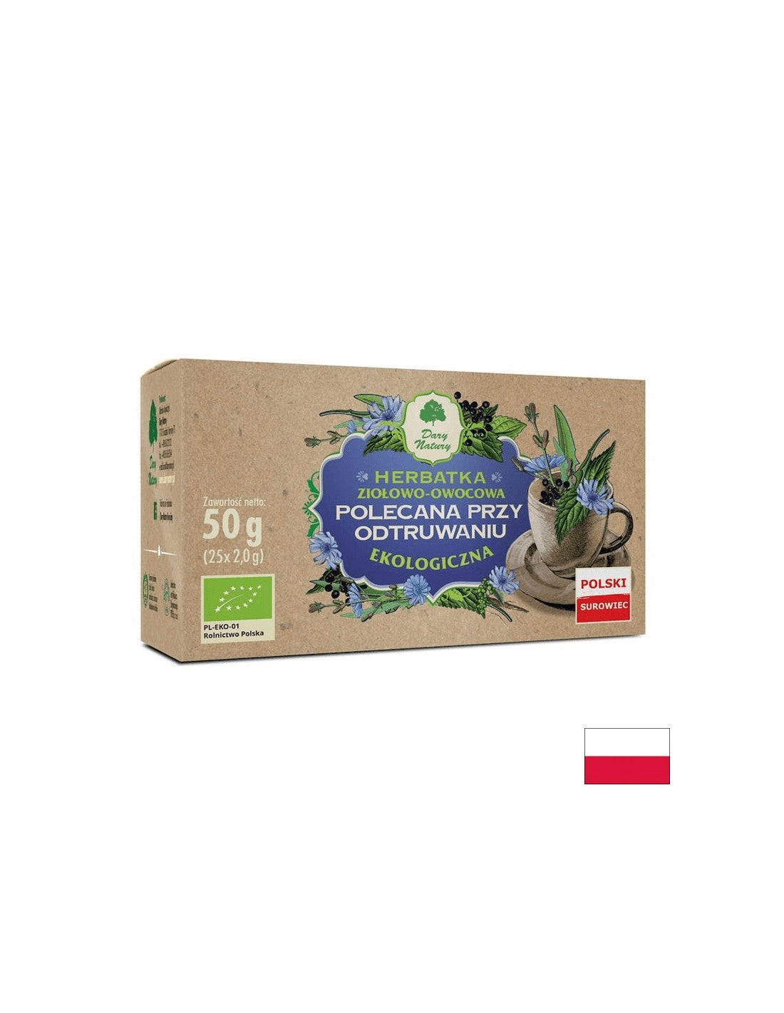 Thé à base de plantes pour la bio de désintoxication, 25 sacs filtrants