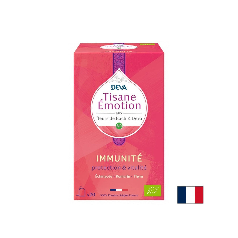 Thé à base de plantes pour l'immunité (avec des élixirs floraux selon la méthode du Dr Bach), 20 sacs filtrants