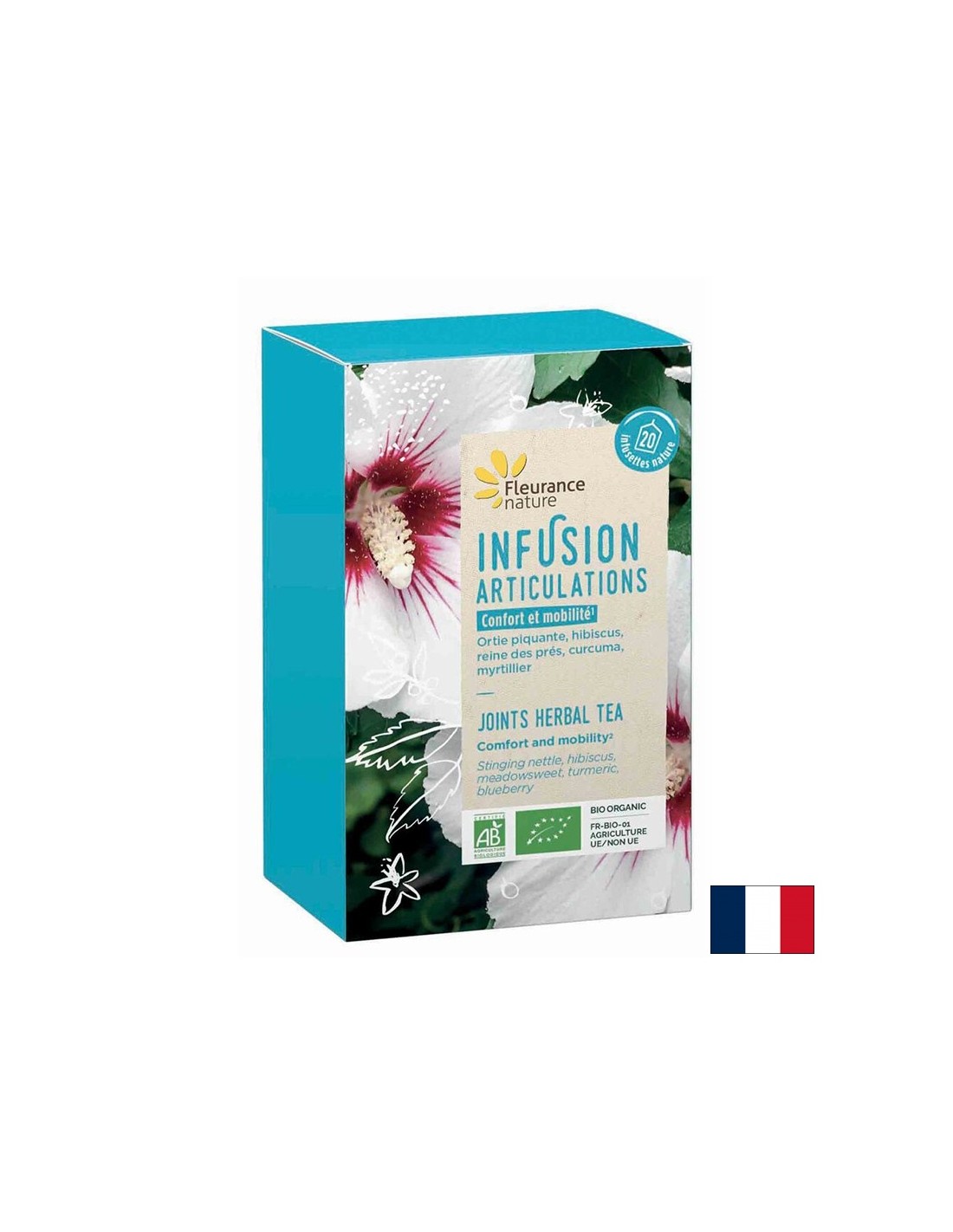 Thé à base de plantes pour joints, bio, 20 sacs filtrants