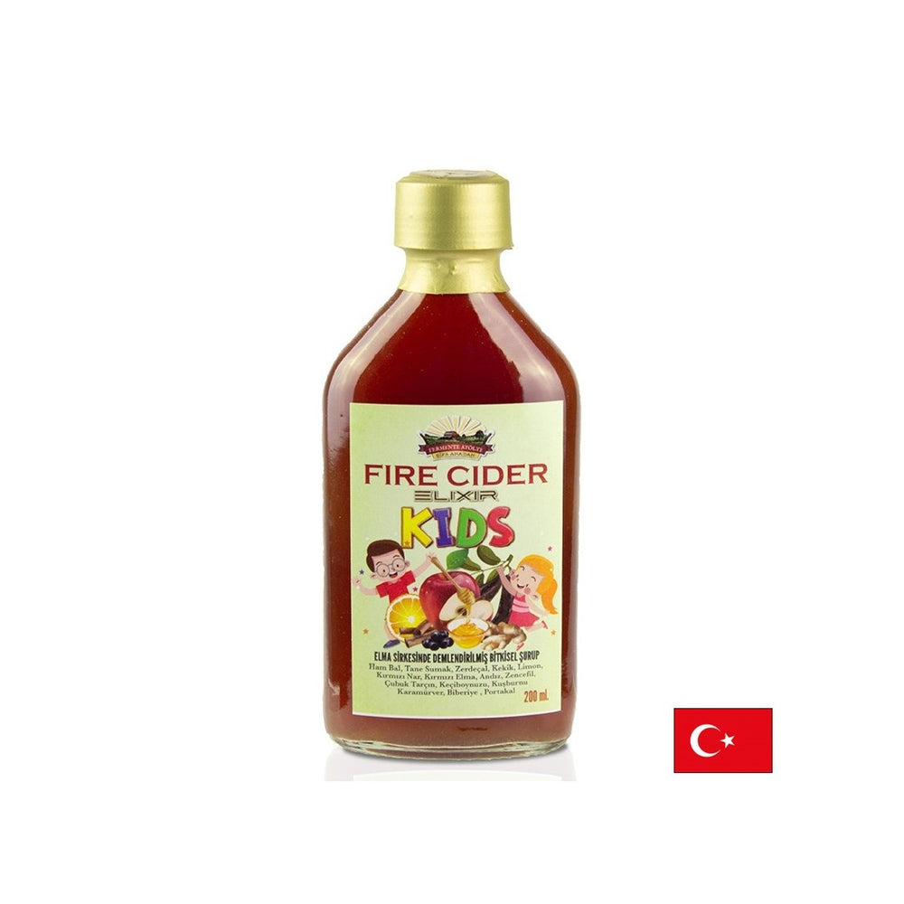 Elixir à boosting immunitaire pour enfants - vinaigre de cidre de pomme avec miel et herbes, 200 ml