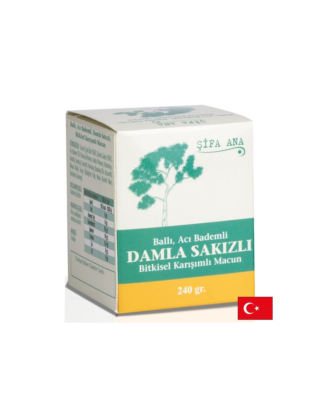Paste à base de plantes au miel, aux amandes amères et à l'huile de mastic - pour une bonne digestion, 250 g