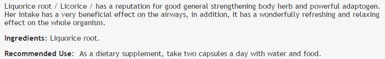 Racine de réglisse 320 mg - 100 capsules