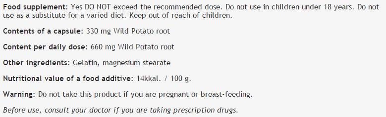 Yam sauvage 330 mg - 100 capsules
