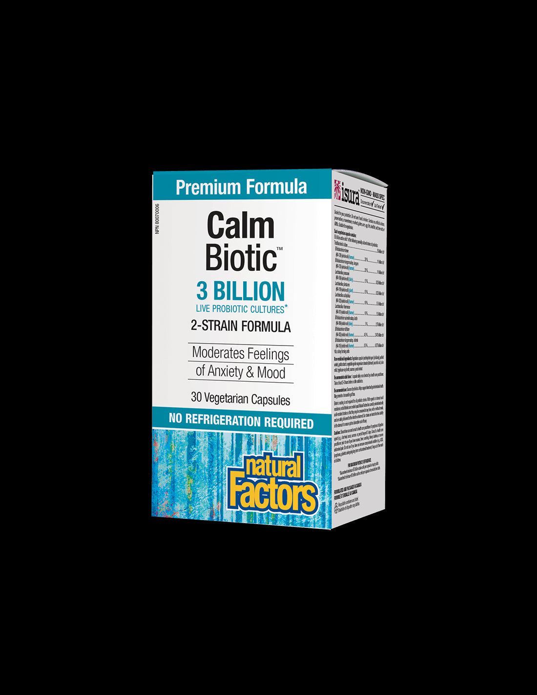 Calm Biotic® 3 Billion Live Probiotic Cultures, 2 Strains - 30 capsules - Nutra Best Europe