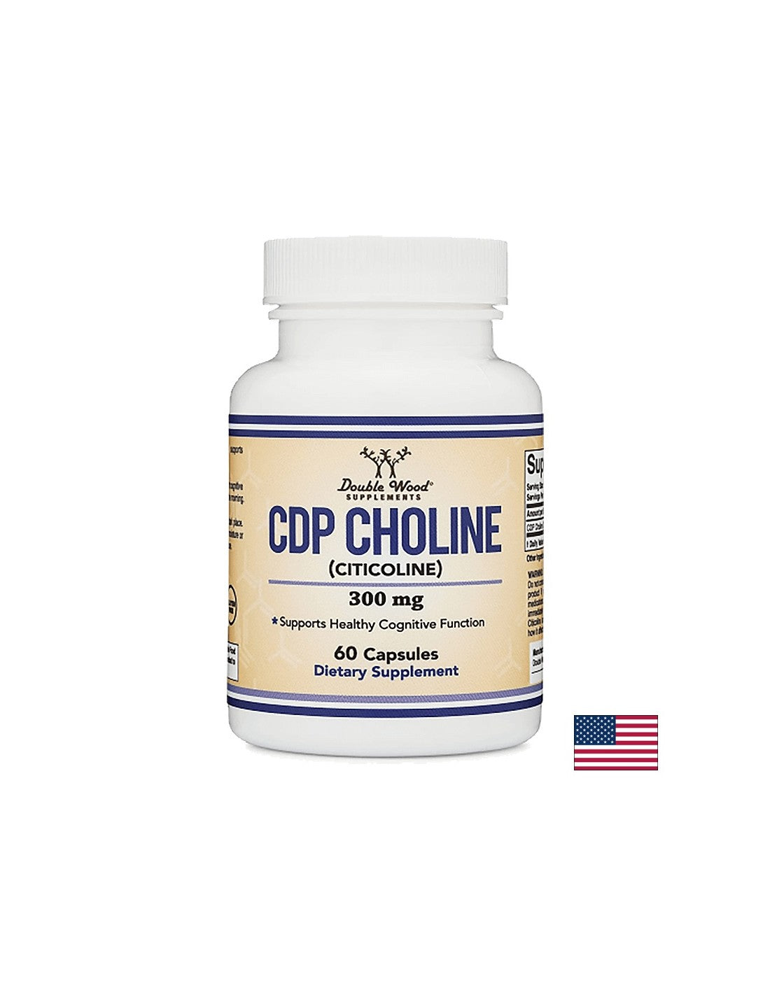 CDP Choline (Citicoline), 300 mg, 60 capsules Double Wood - Nutra Best Europe