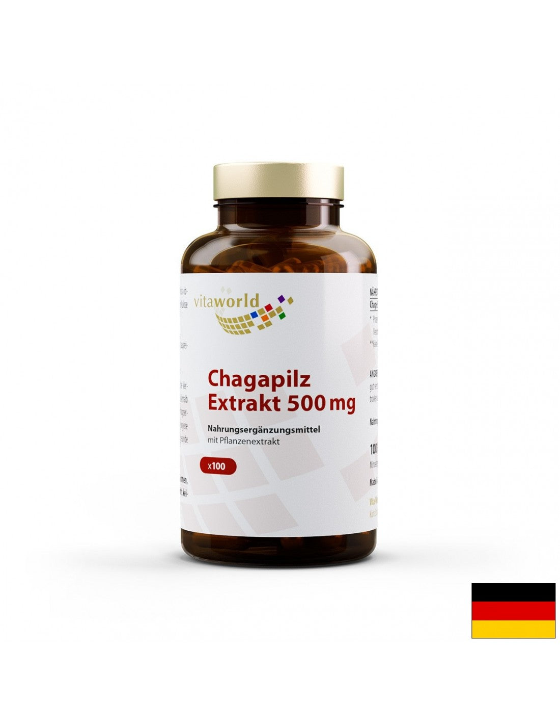 Chagapilz Extrakt/Chaga 500 mg, 100 capsules